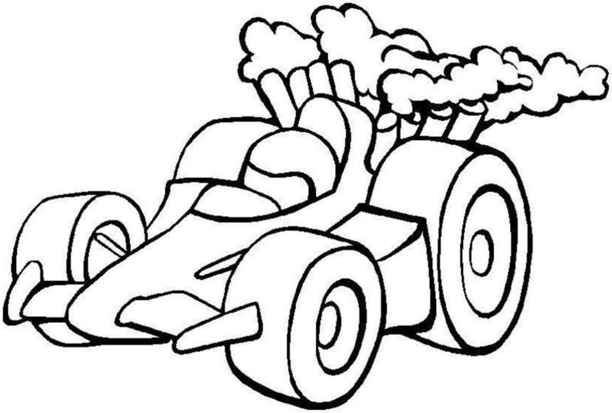 1200x810 Race Car Coloring Formula Pages For Kids Racing High Quality