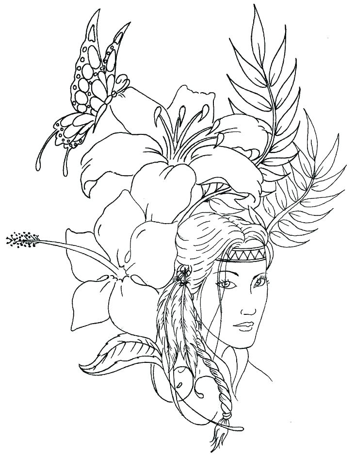 736x942 Native American Coloring Pages Free Thanksgiving Coloring Pages