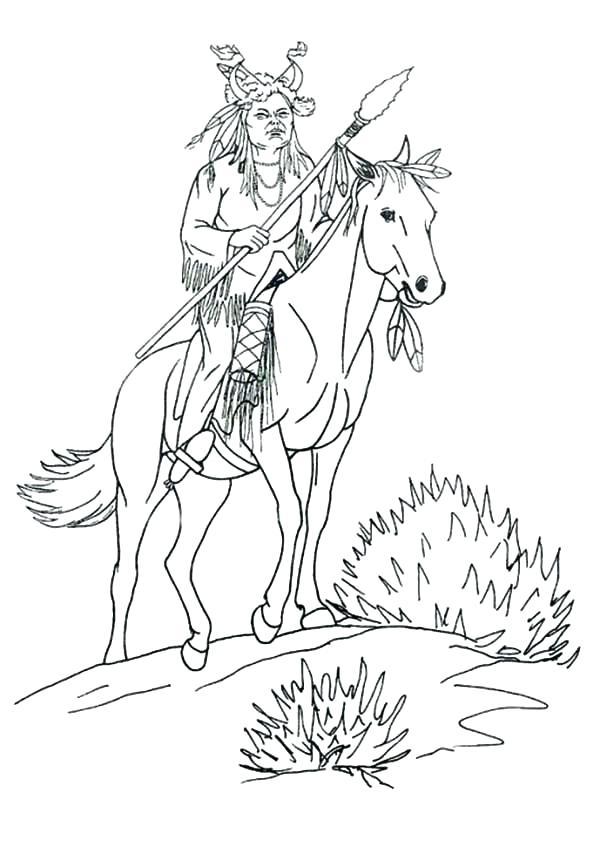 600x847 Coloring Printable Native American Coloring Pages Page Free