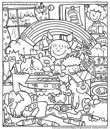 381x447 Noah And The Ark Coloring Page