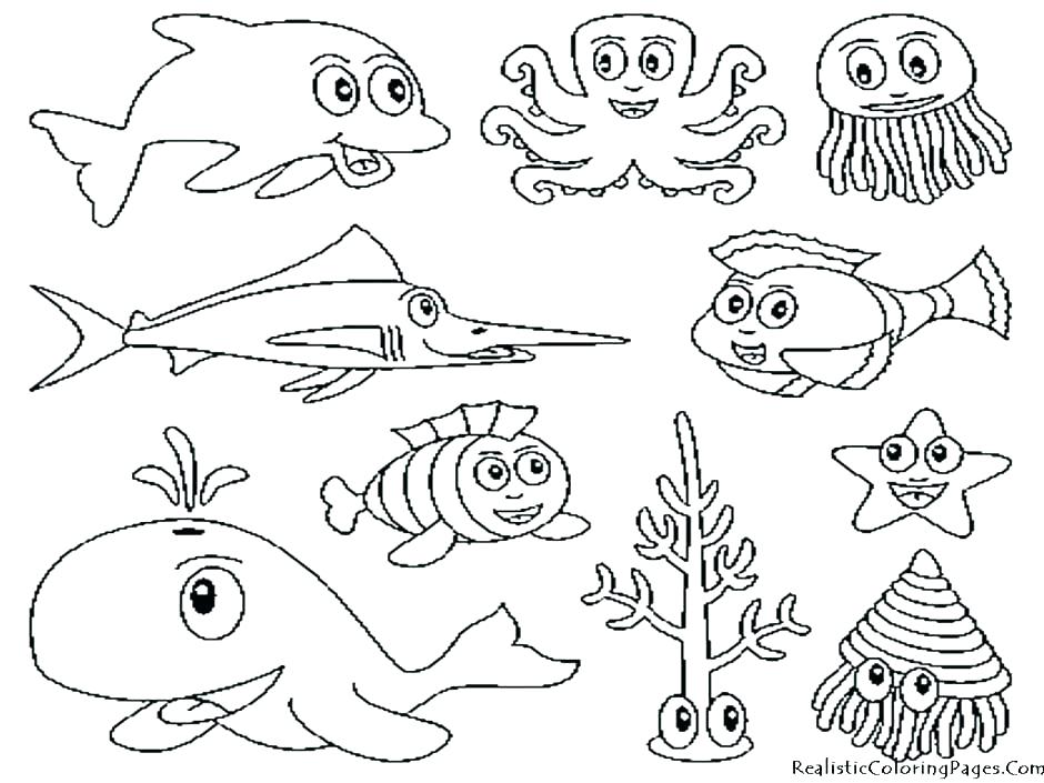 940x705 Jelly Fish Coloring Page Ocean Coloring Page Ocean Fish Coloring