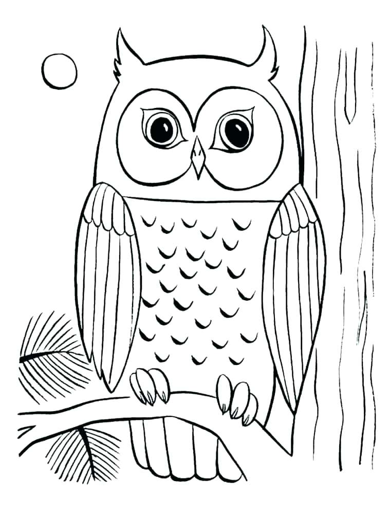 755x1000 Great Horned Owl Coloring Page Free Printable Owl Coloring Pages