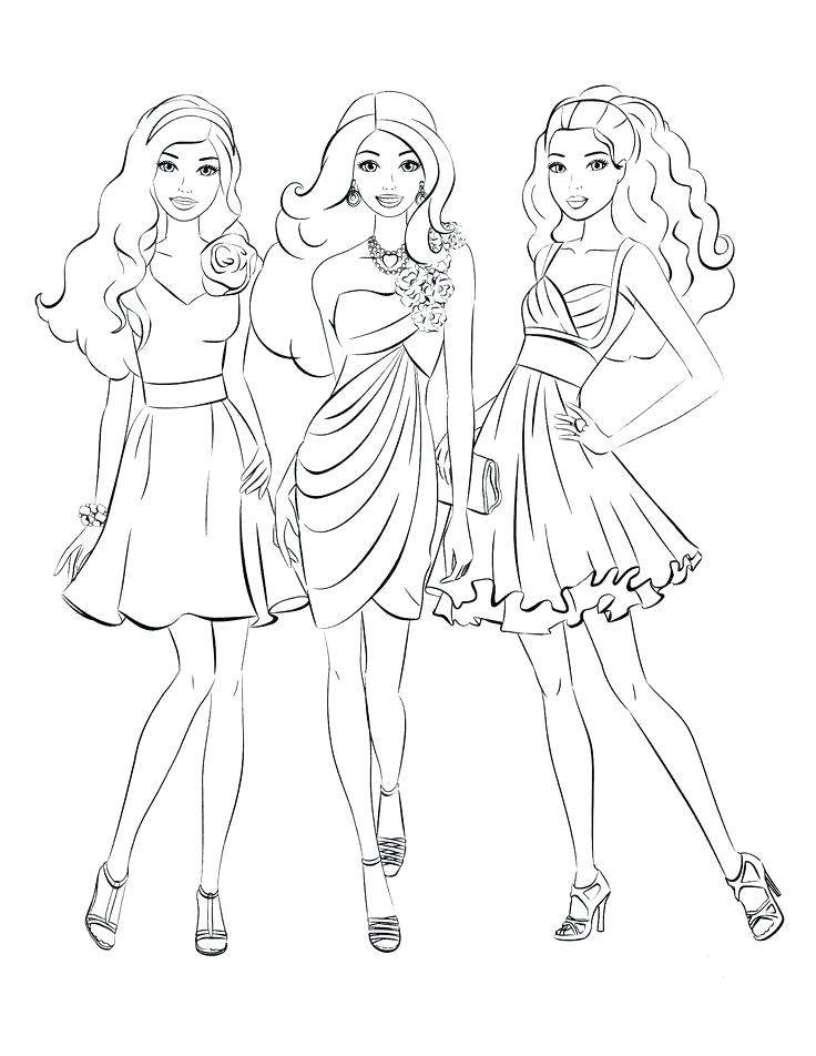 736x952 People Coloring Pages Kids Coloring Elegant Barbie Coloring Pages