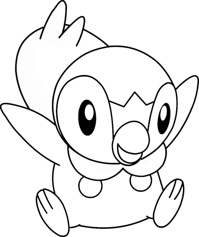 819x975 Pokemon Piplup Coloring Pages Free Printable Coloring Pages