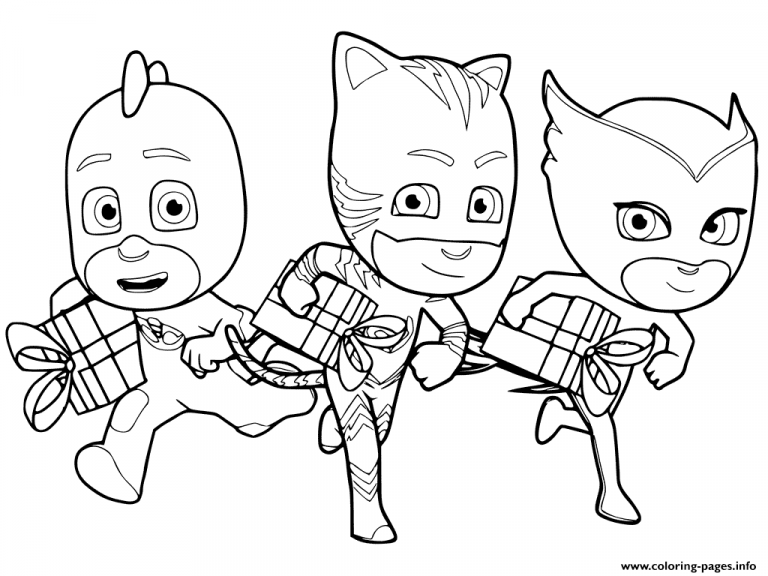 768x576 Pj Masks Coloring Pages To Print Pj Masks Coloring Pages Black