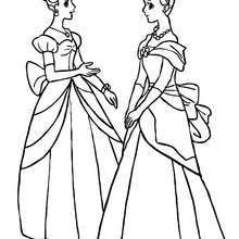 220x220 Princesses Dresses Coloring Pages