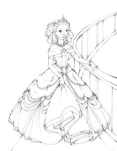 236x304 Fantasy Princess Coloring Pages