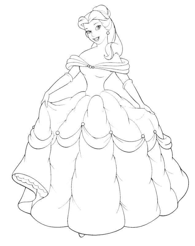 635x800 Disney Princess Dress Up Coloring Pages