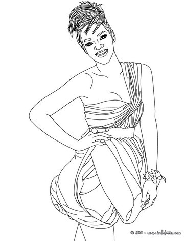 364x470 Rihanna Coloring Pages