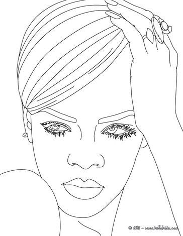 364x470 Rihanna Coloring Page More Singer Coloring Pages
