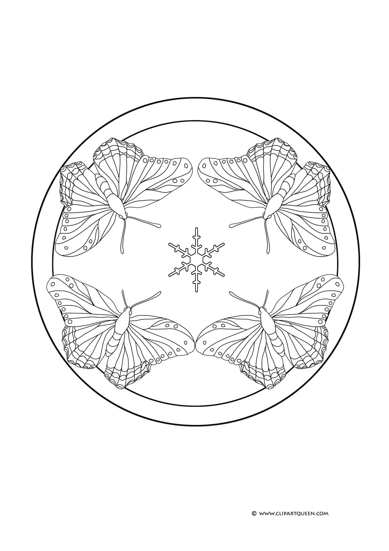 1240x1754 Butterfly Coloring Pages