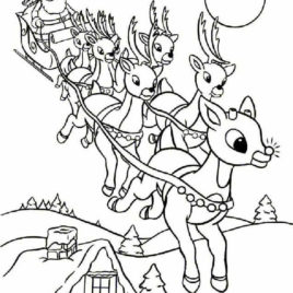 268x268 Santa Coloring Pages Give The Best Coloring Pages