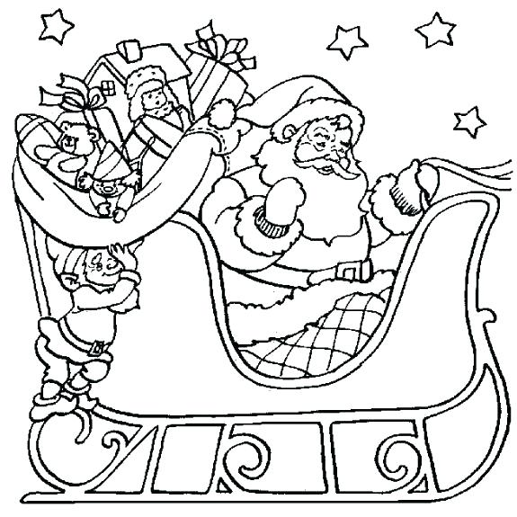 575x575 Coloring Page Santa Sleigh Coloring Page Sleigh Coloring Page