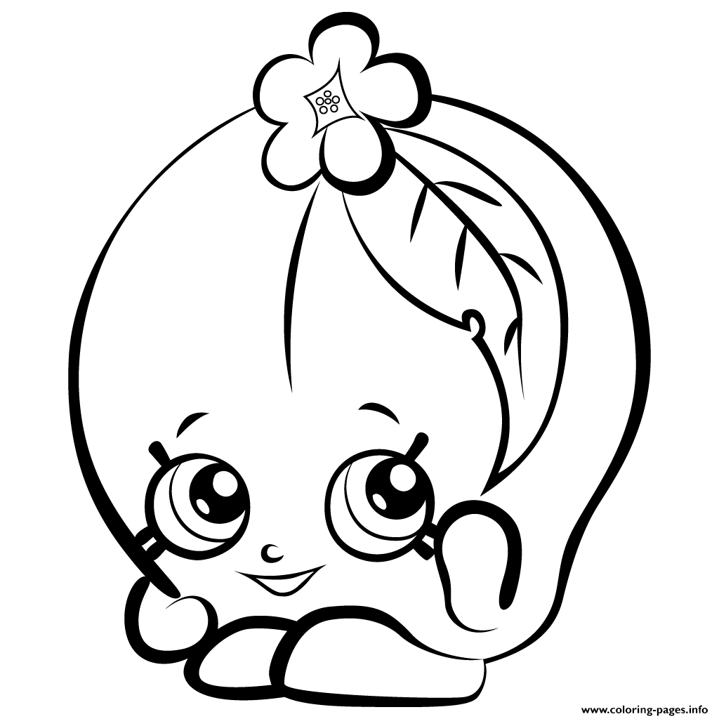 1024x1024 Print Fruit Peachy Shopkins Season Coloring Pages Shopkins