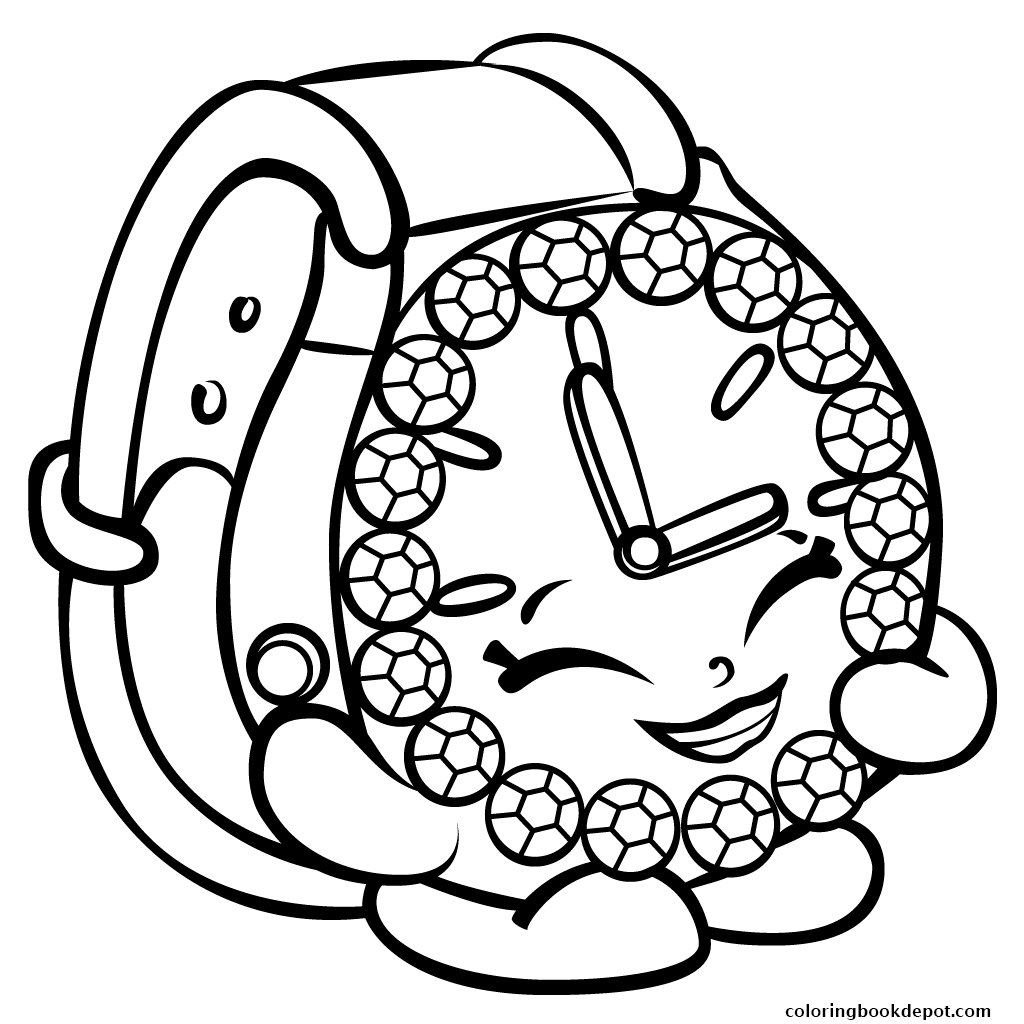 1024x1024 Ticky Tock Watch Shopkins Season Coloring Pages
