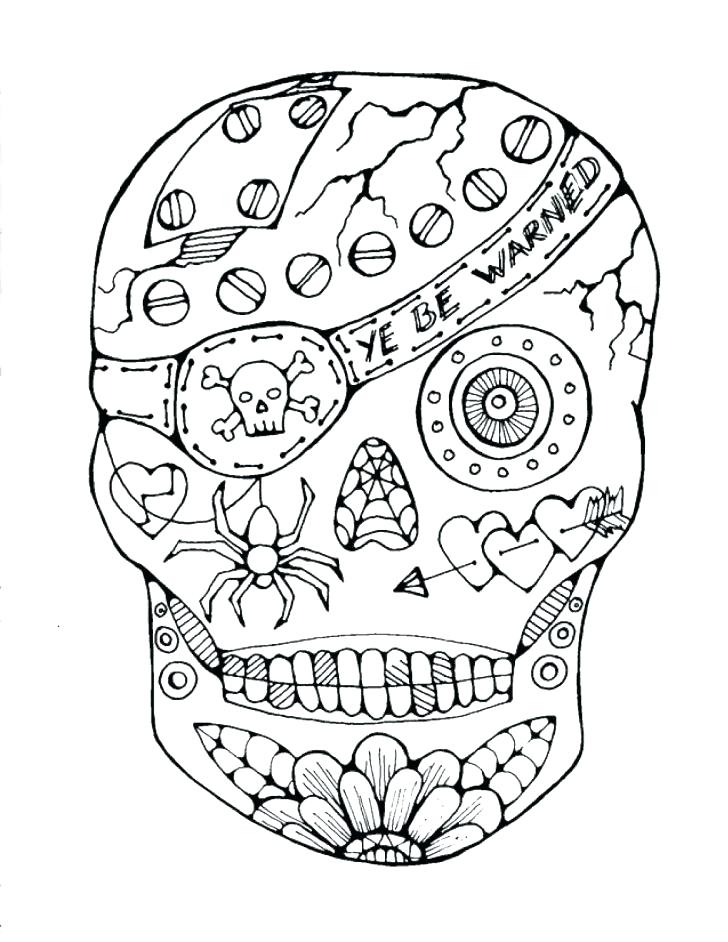 728x942 Coloring Pages Skulls Skull Coloring Pages Sugar Skull Coloring