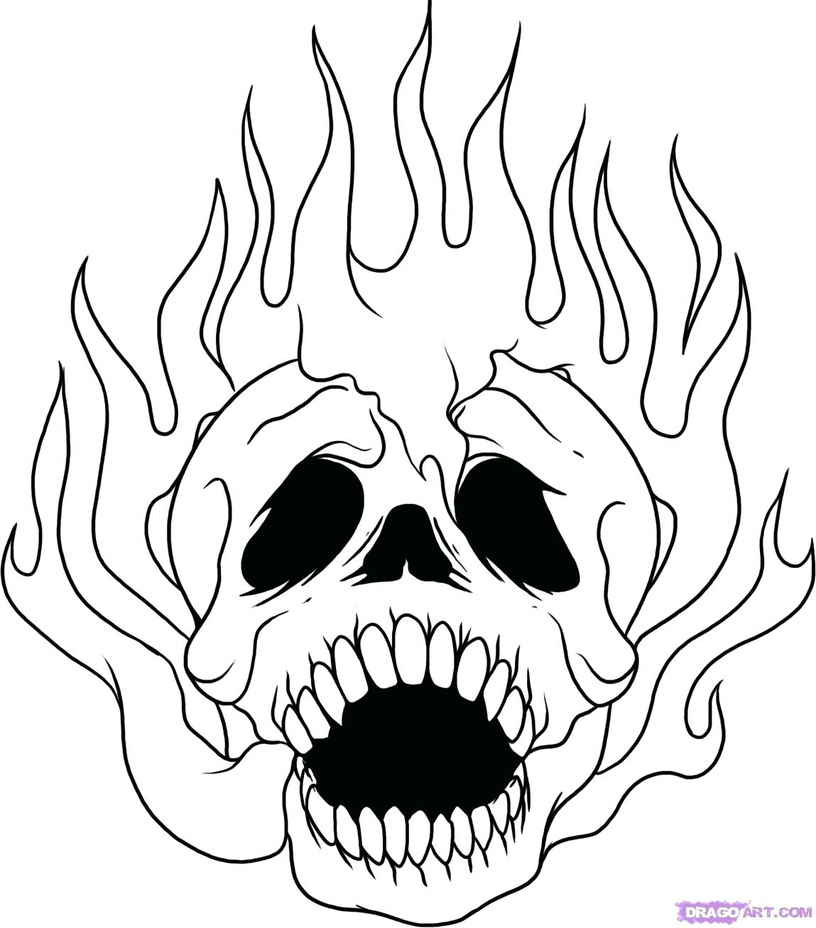 1149x1307 Urgent Coloring Pages Skulls Flames