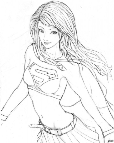 479x600 Supergirl Coloring Pages Supergirl Coloring Page Supergirl
