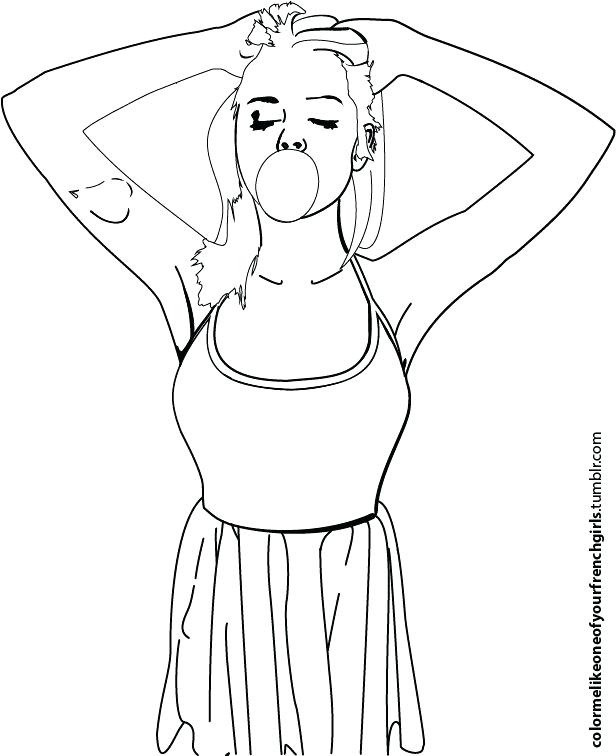 616x756 Coloring Pages Of Girls With Phenomenal Tattoo Coloring Pages Girl
