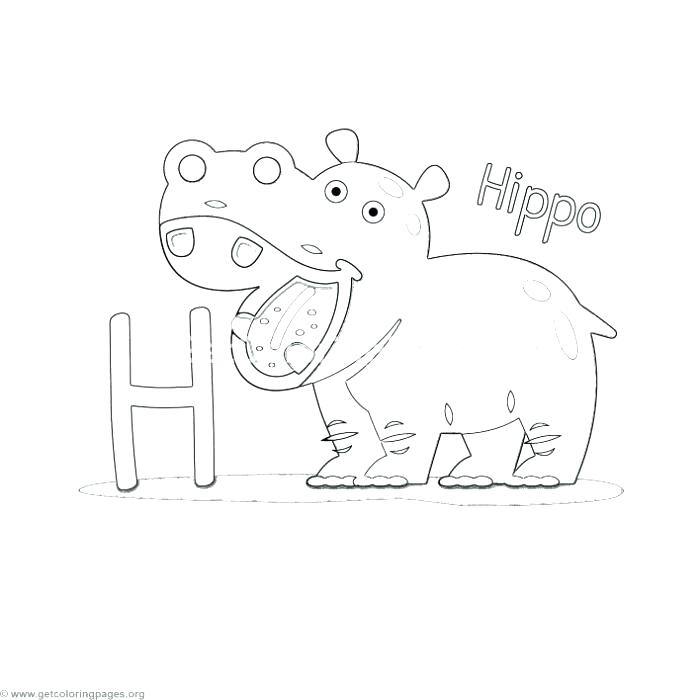 700x700 Letter H Coloring Pages Animal Alphabet Letter H Coloring Pages