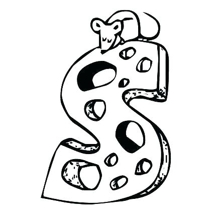 434x427 Letters Coloring Pages Bubble Letter Coloring Pages Letters S Also