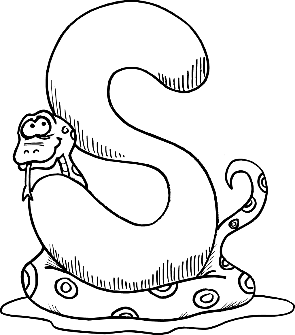 1024x1166 Letter S Printable Worksheets Coloring Pages For Kids