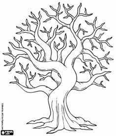 236x278 Bodhi Tree Coloring Page