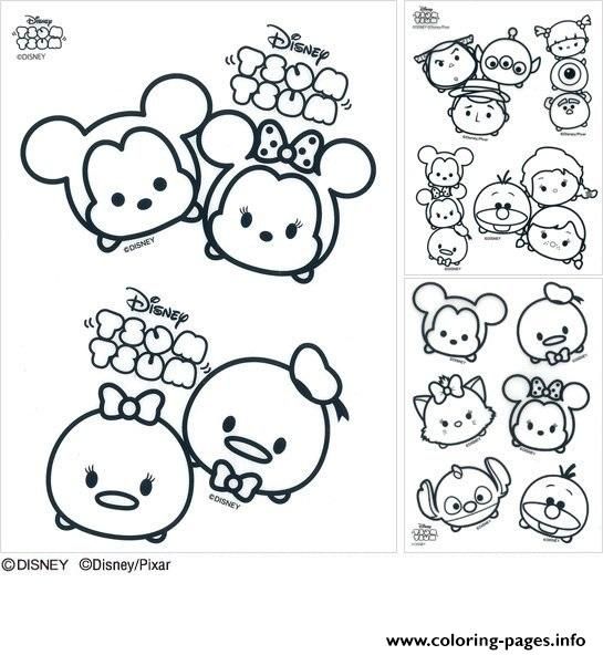 545x592 Print Disney Tsum Tsum Coloring Pages Birthday