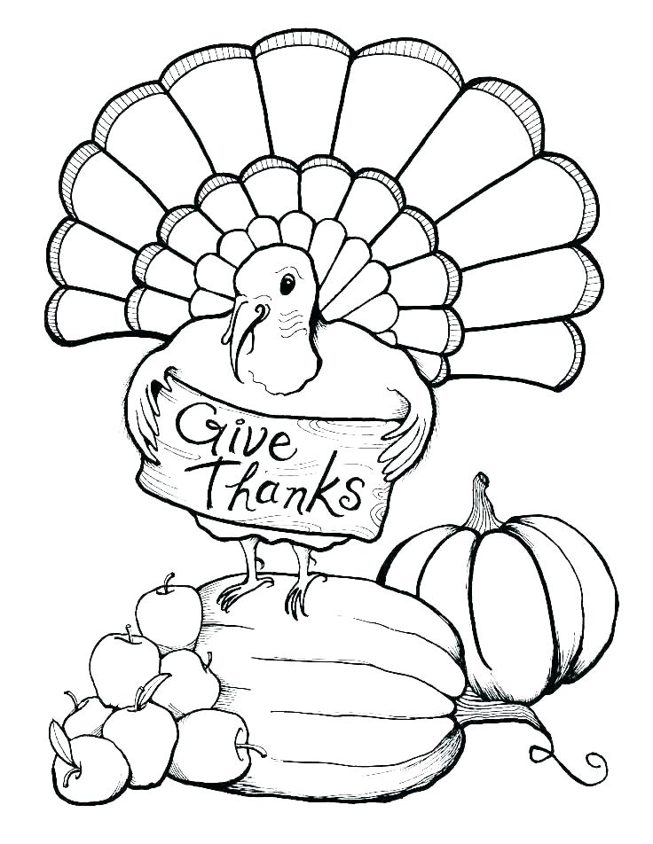 736x952 Turkey Coloring Pages Printable Free