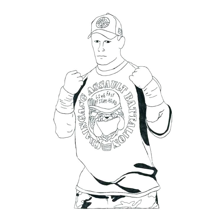 760x760 Wwe Wrestling Coloring Pages
