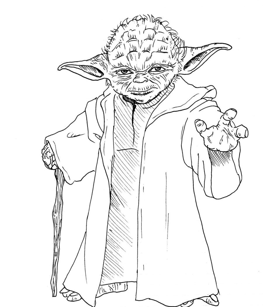 Coloring Pages Of Yoda at GetDrawings | Free download