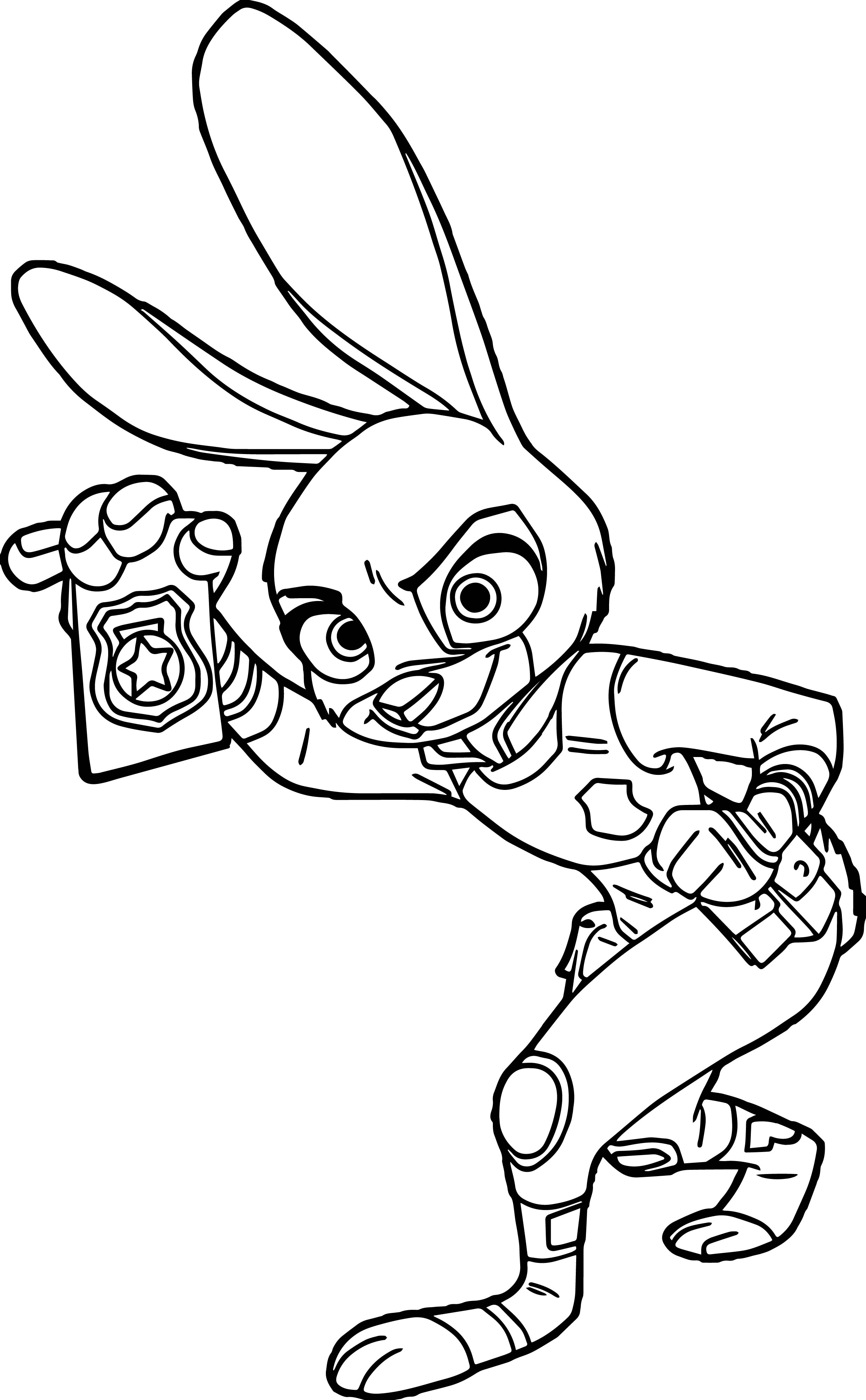 2474x4002 Judy Hopps Police Zootopia Coloring Page Wecoloringpage