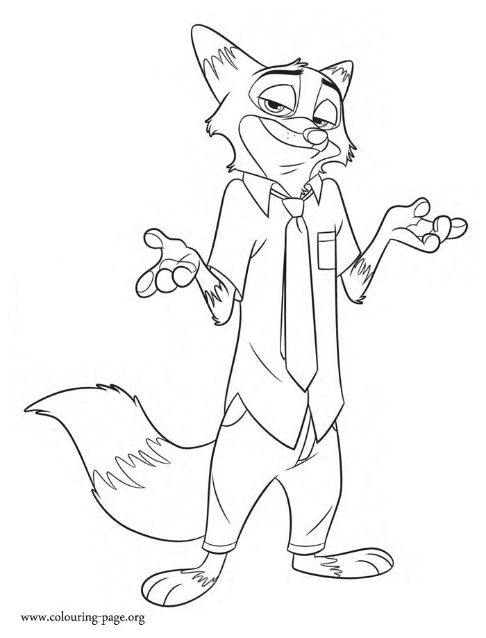 700x918 Zootopia Coloring Pages