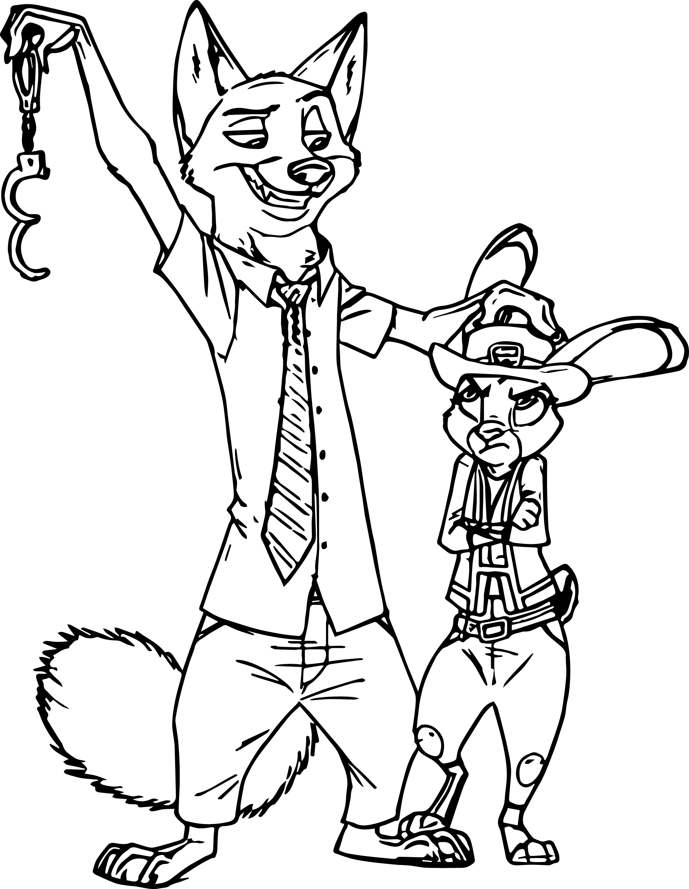 2228x2873 Zootopia Judy Hopps Coloring Page Wecoloringpage