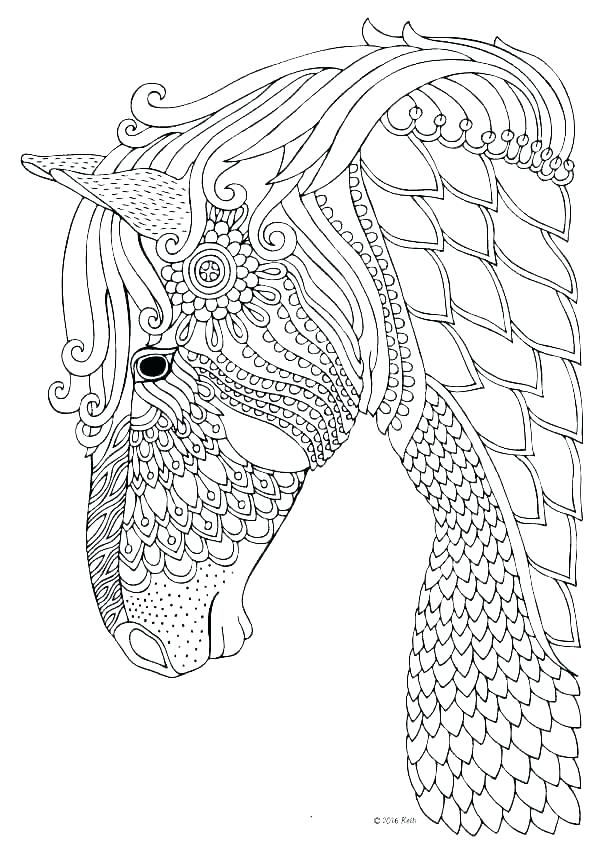600x849 Coloring Pages Of Horses