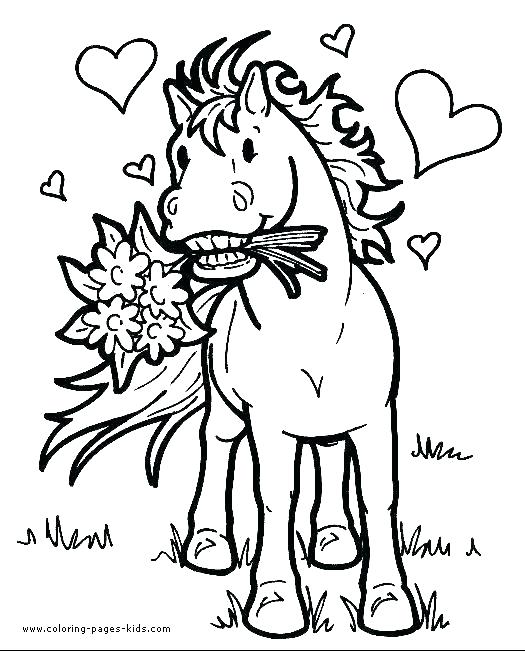 525x651 Free Coloring Pages Horses