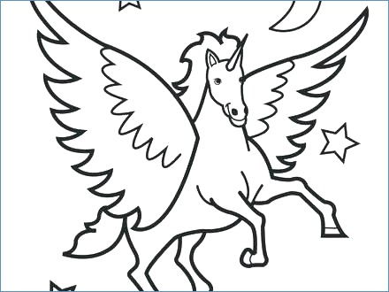 440x330 Barbie Horse Coloring Page