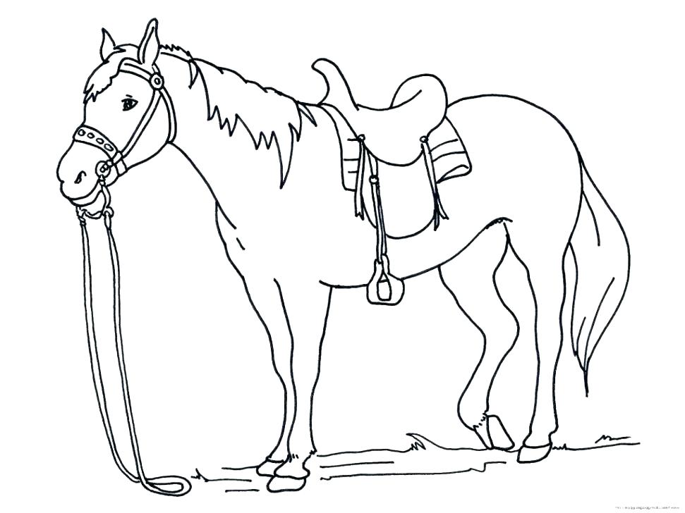 971x728 Coloring Page Of Horse Coloring Pages Of Horses To Print Horses