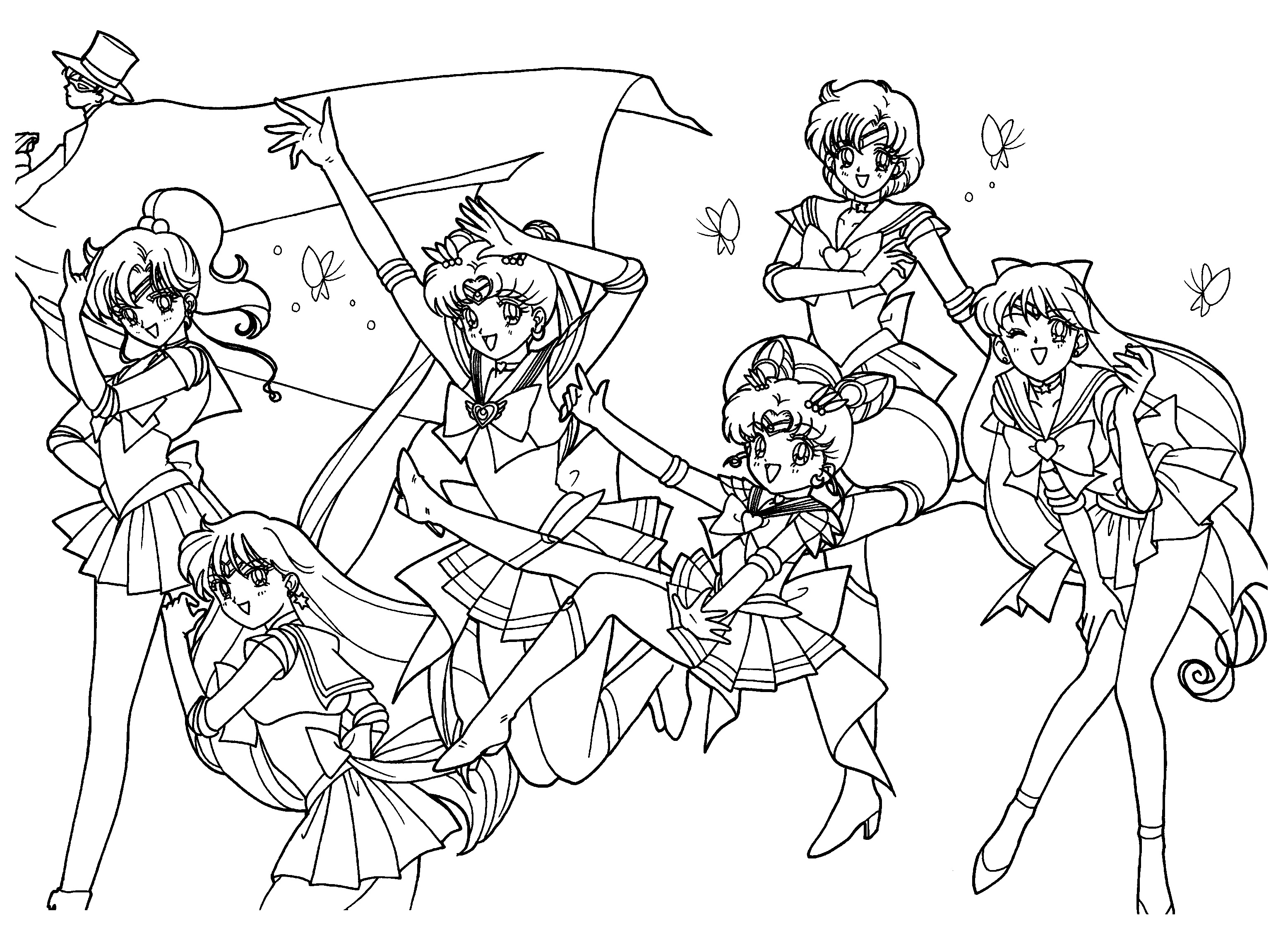 3100x2300 Big Sailor Moon Coloring Pages Online To Print