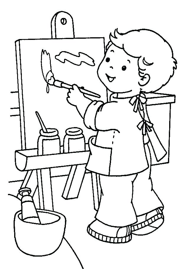 630x910 Paint And Coloring Paint Coloring Pages Top Paintbrush Coloring