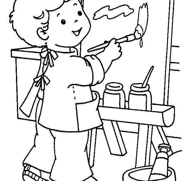 630x600 Painting Coloring Pages