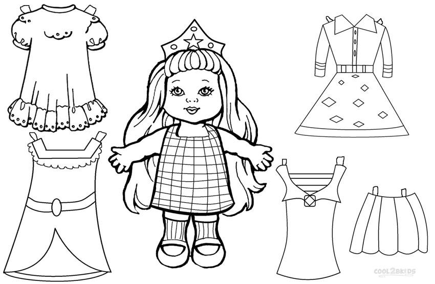 850x556 Free Printable Paper Doll Templates