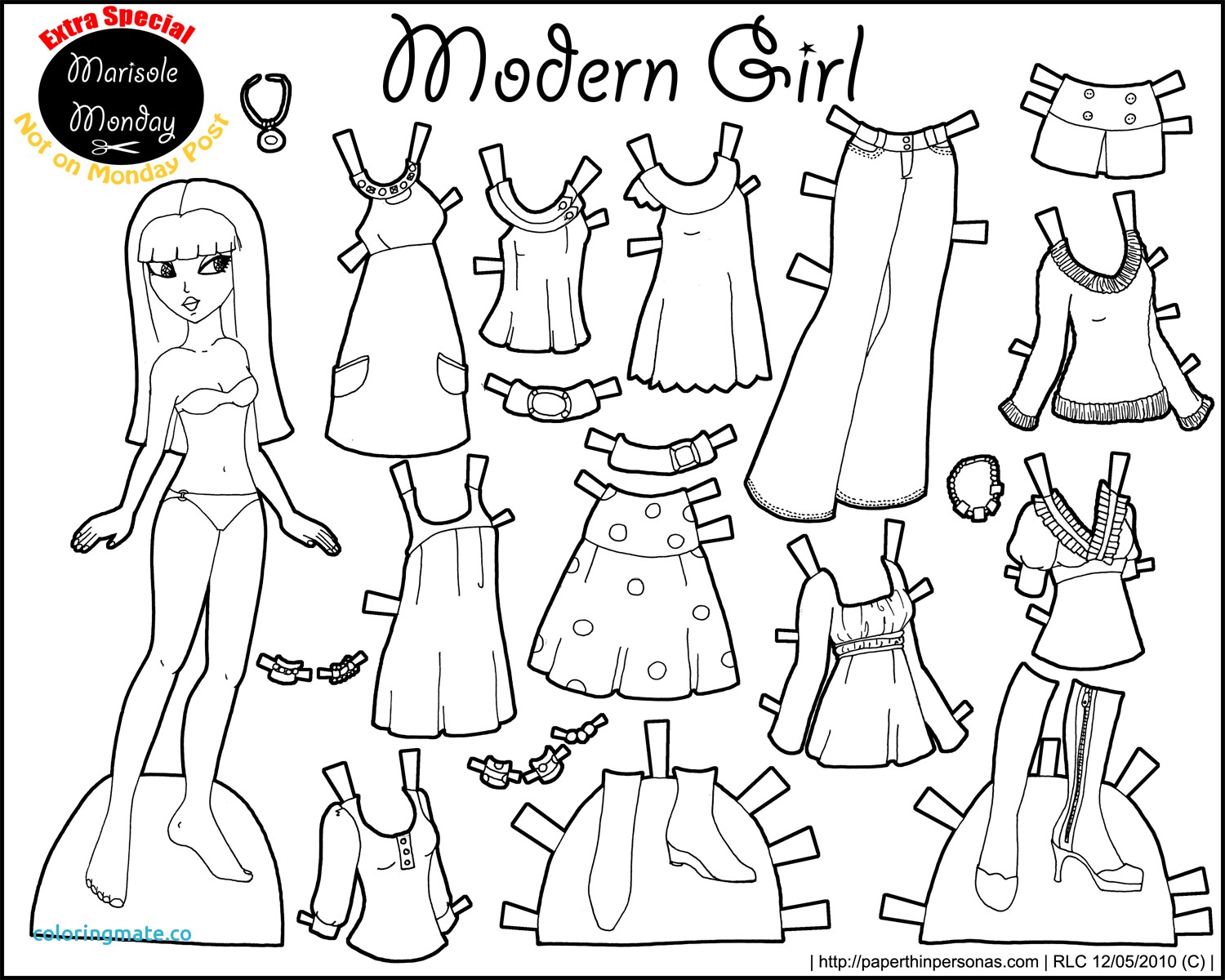 1500x1200 Top Coloring Pages Of Paper Dolls Doll Aril