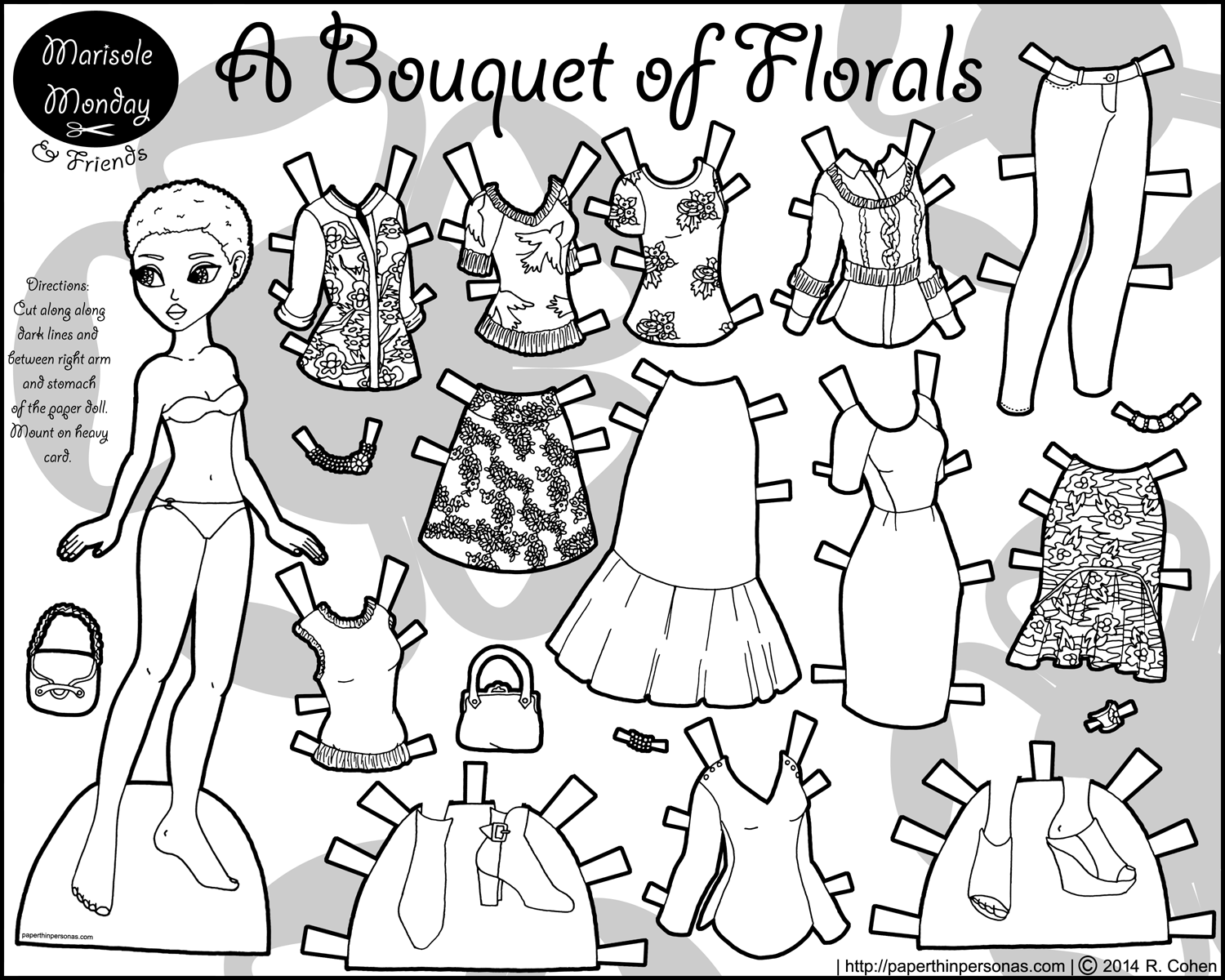 1500x1200 Printable Paper Doll Coloring Page Paper Dolls Coloring Pages Fee
