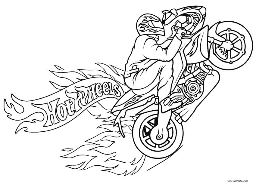 850x622 Free Printable Motorcycle Coloring Pages For Kids