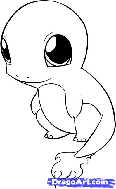 397x648 Cute Chibi Pokemon Charmander Coloring Pages