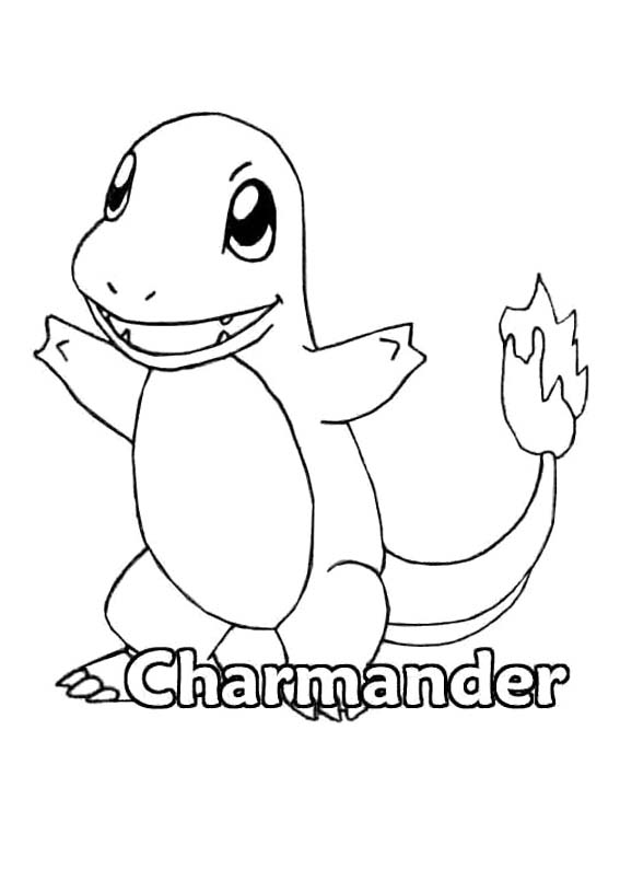 567x794 Pokemon Charmander Coloring Page With Pages Prepare