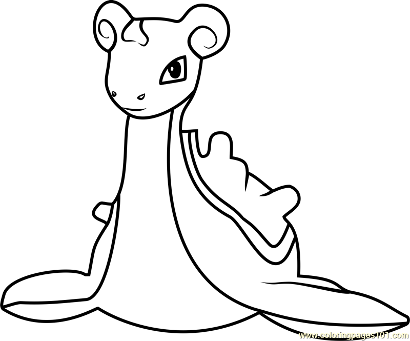 800x665 Lapras Pokemon Go Coloring Page