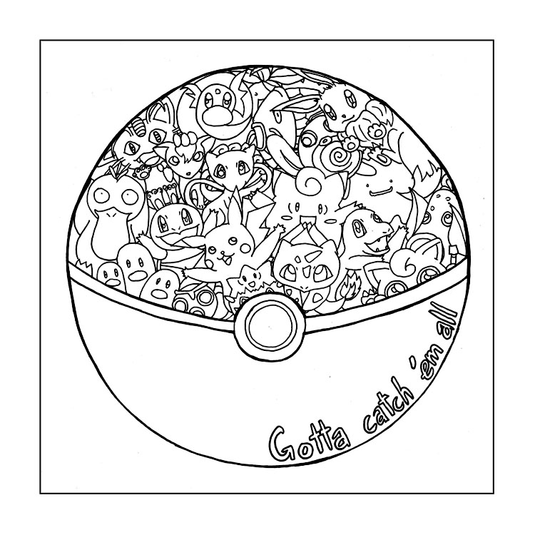 750x750 Pokemon Go Coloring Pages