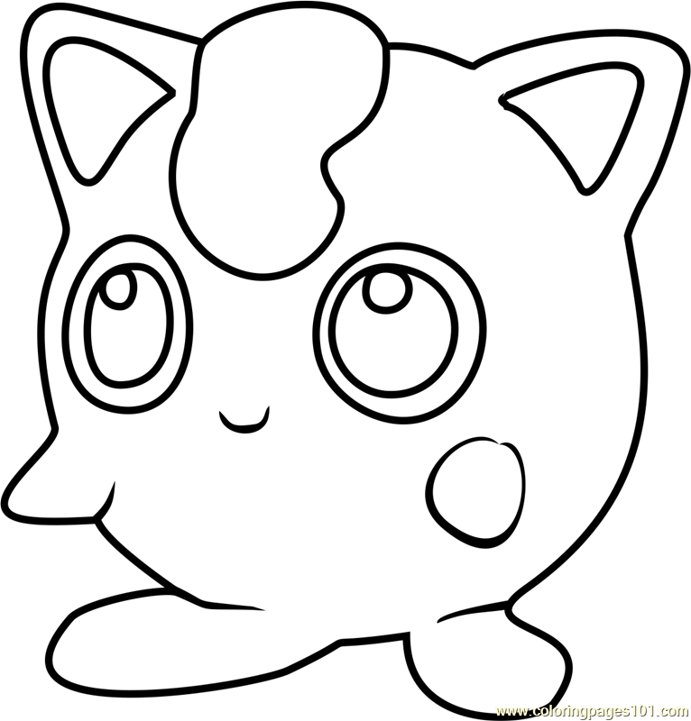 766x800 Pokemon Jigglypuff Coloring Pages